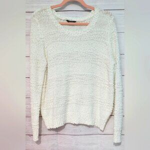 NWOT Denver Hayes white, popcorn knit sweater size XL